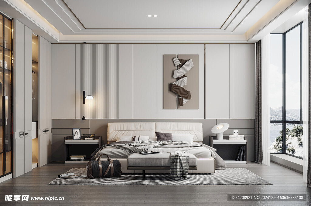 小空间次卧室室内设计现代简约风