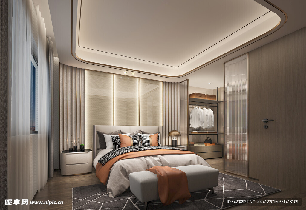 小空间次卧室室内设计现代简约风