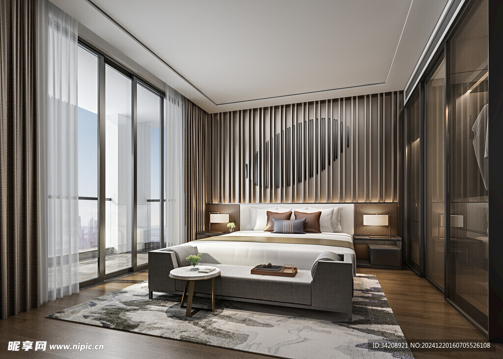 小空间次卧室室内设计现代简约风