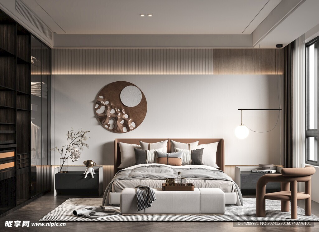 小空间次卧室室内设计现代简约风