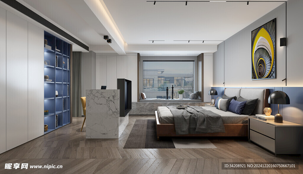 小空间次卧室室内设计现代简约风