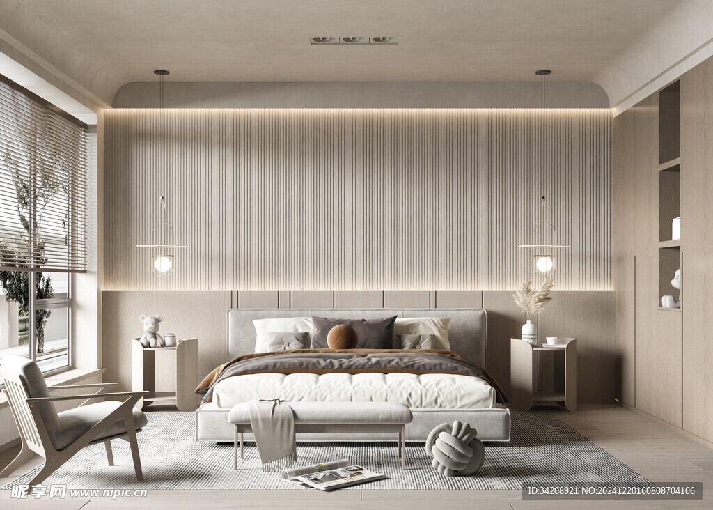 小空间次卧室室内设计现代简约风