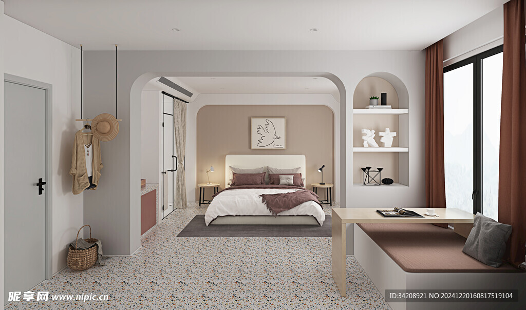 小空间次卧室室内设计现代简约风