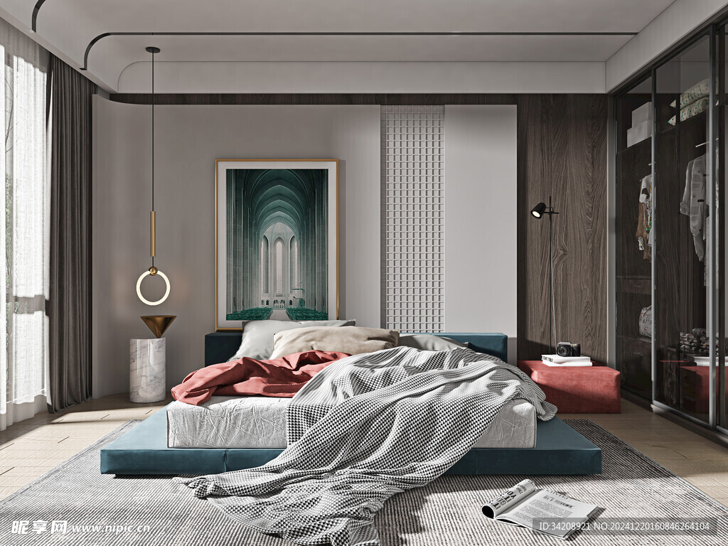 小空间次卧室室内设计现代简约风