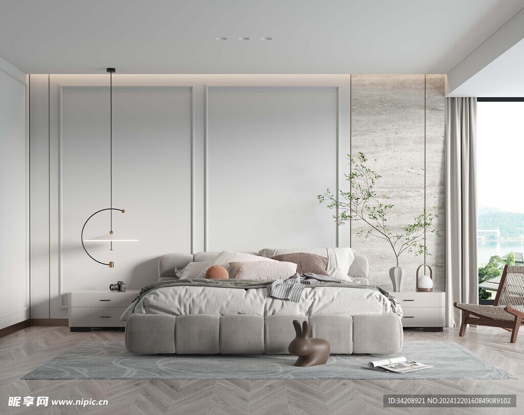 小空间次卧室室内设计现代简约风