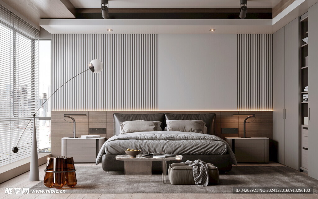 小空间次卧室室内设计现代简约风