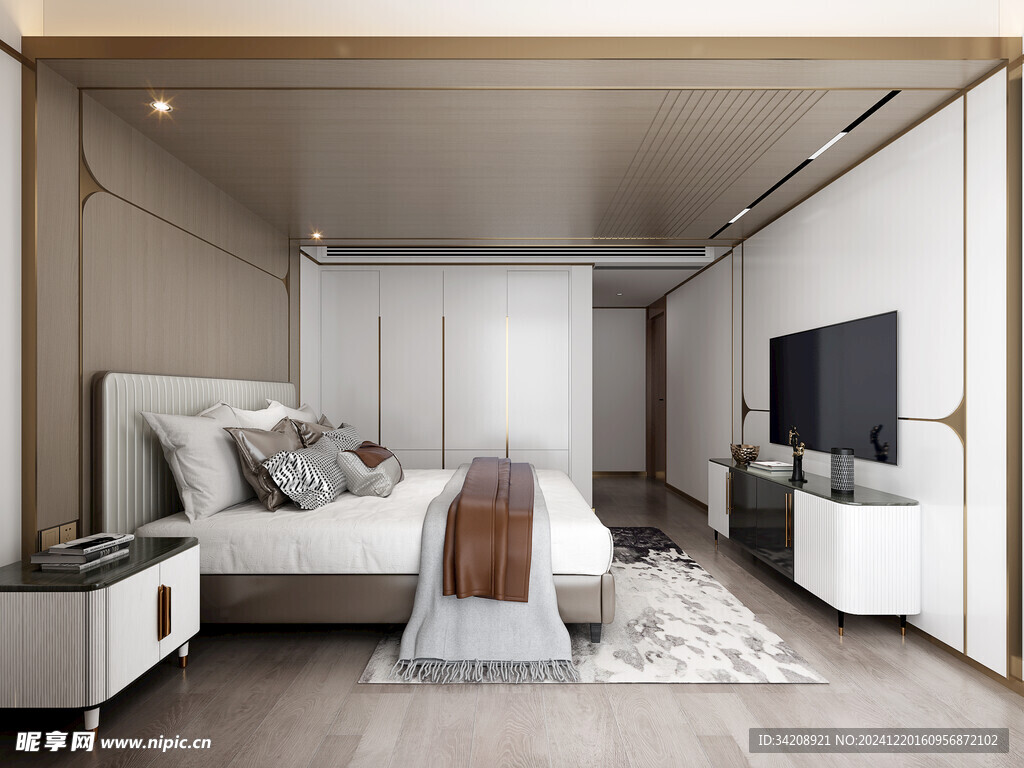 小空间次卧室室内设计现代简约风