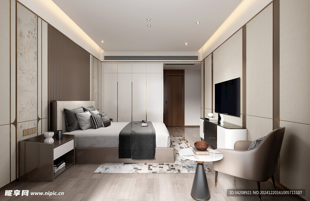 小空间次卧室室内设计现代简约风