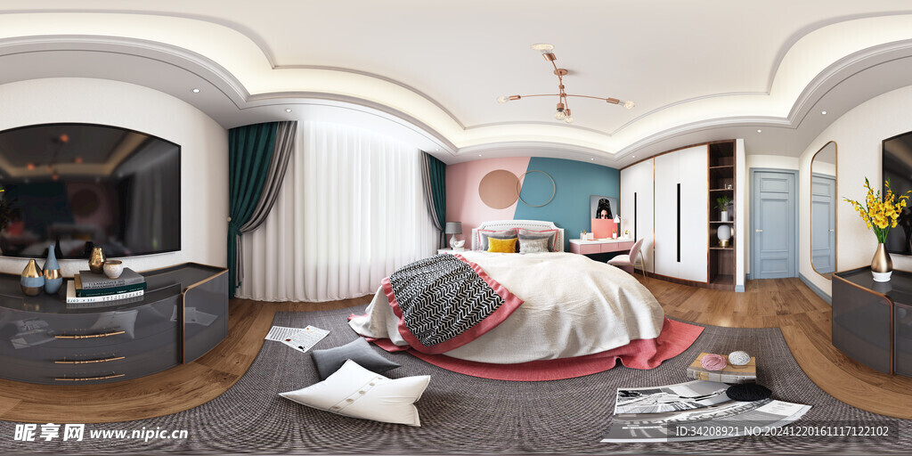 小空间次卧室室内设计现代简约风