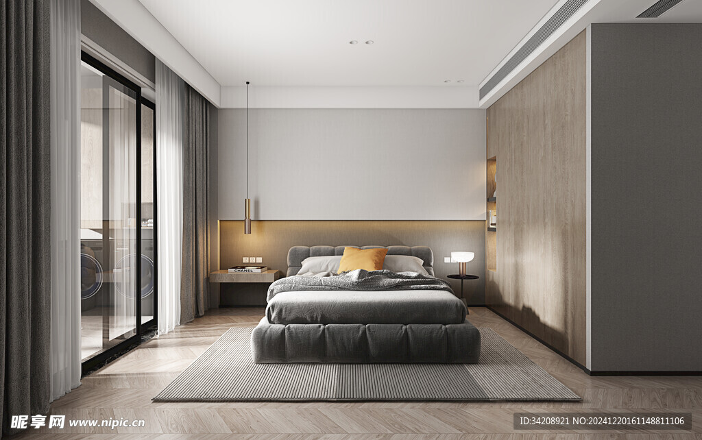 小空间次卧室室内设计现代简约风