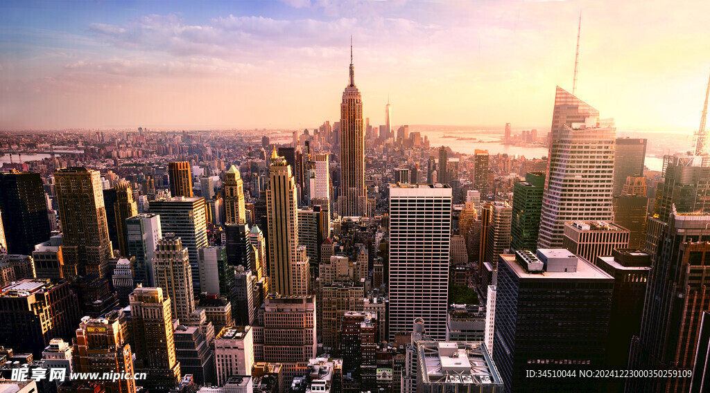 城市建筑全景图