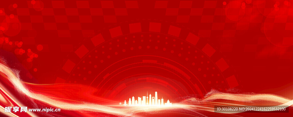 红色主背景