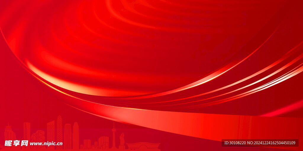 红色主背景