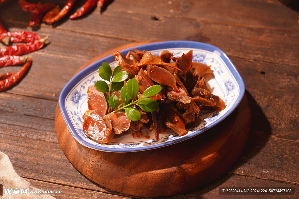 卤鸭胗