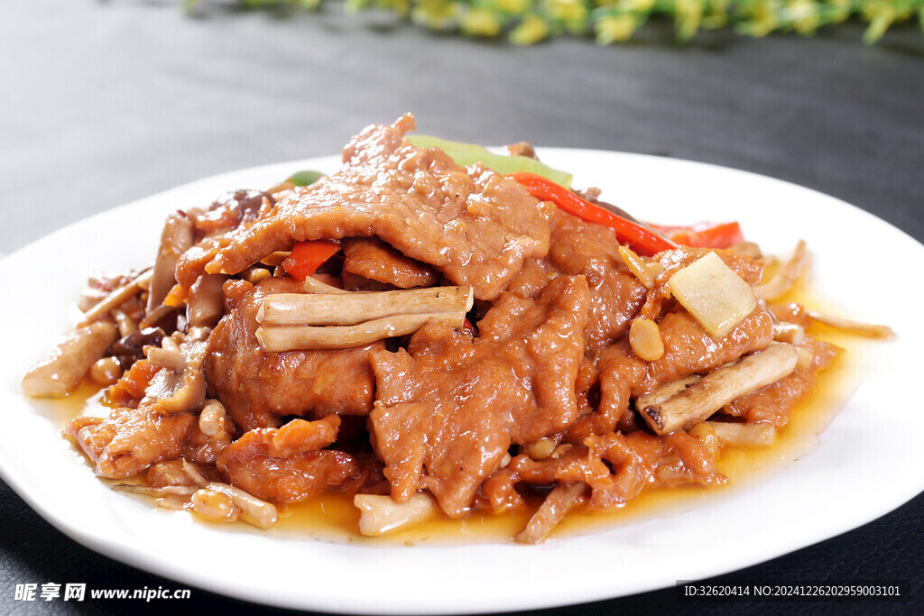 茶树菇滑牛肉