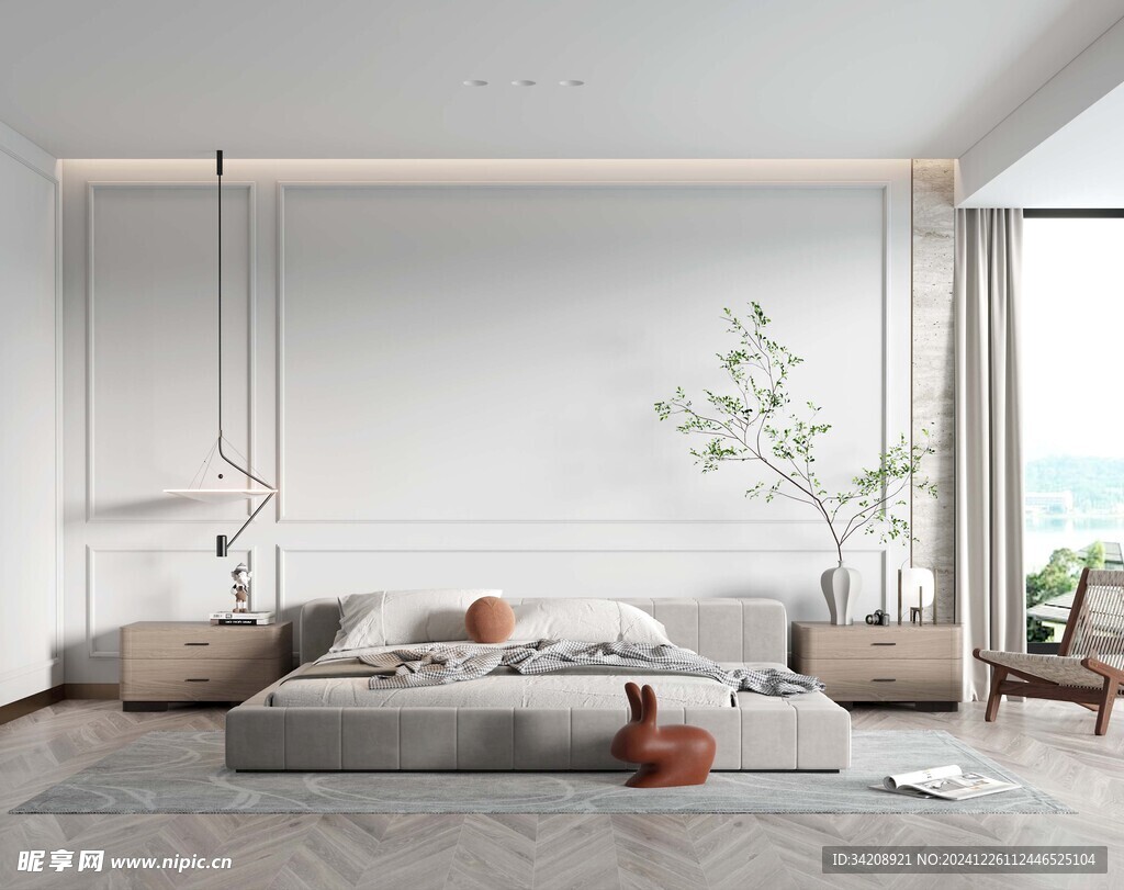 北美欧式卧室空间设计现代田园风