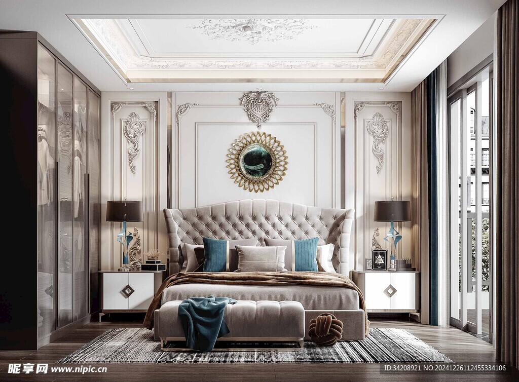 北美欧式卧室空间设计现代田园风