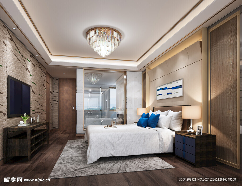 北美欧式卧室空间设计现代田园风