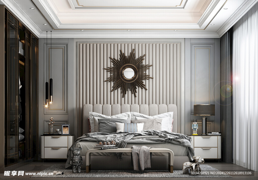 北美欧式卧室空间设计现代田园风