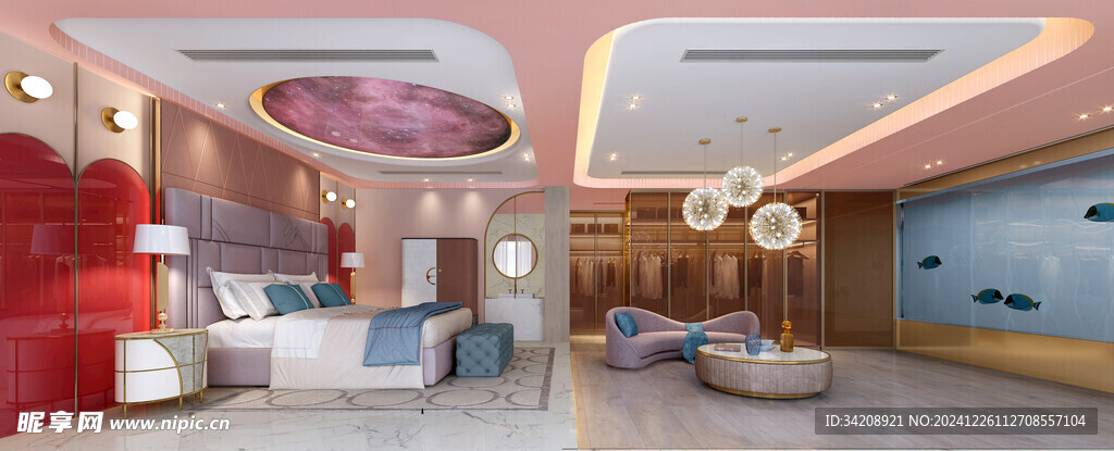 北美欧式卧室空间设计现代田园风