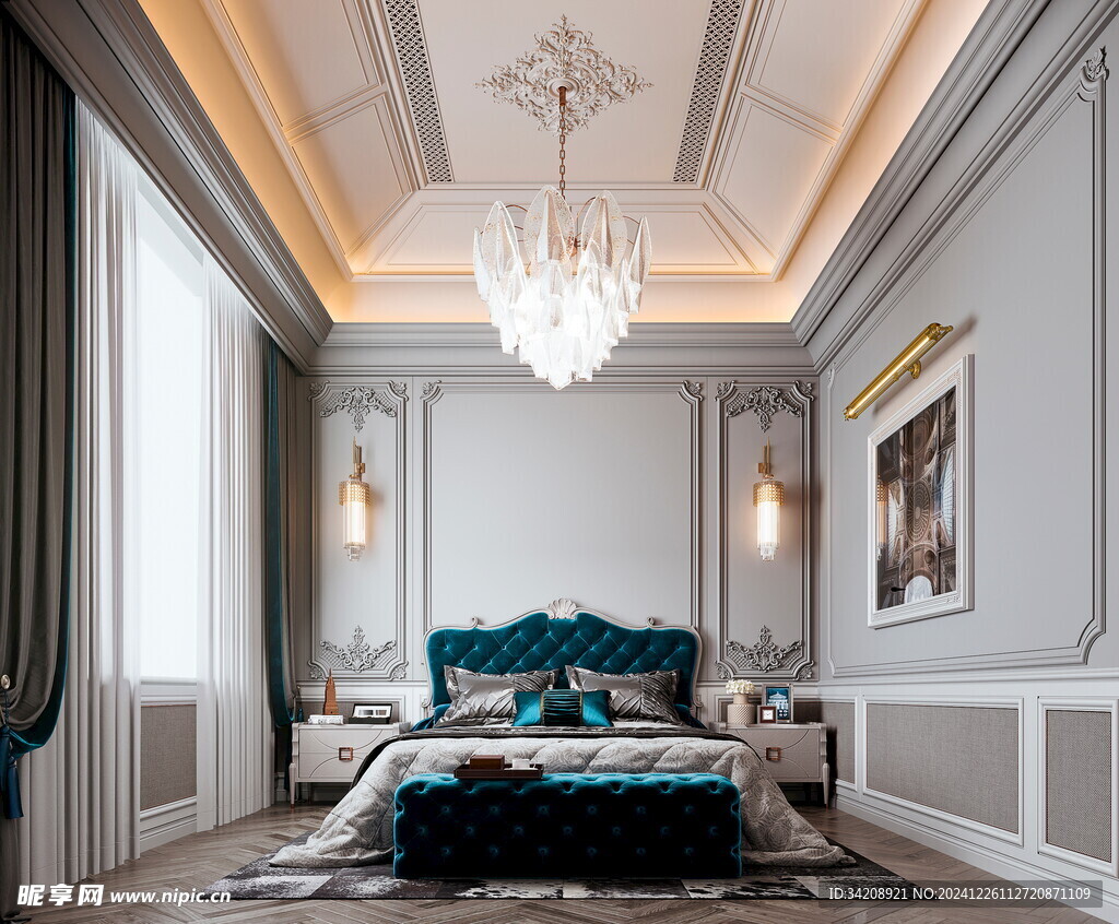 北美欧式卧室空间设计现代田园风