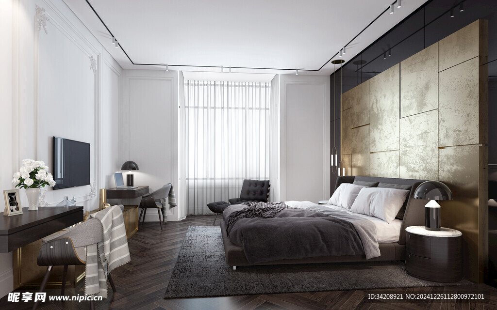 北美欧式卧室空间设计现代田园风