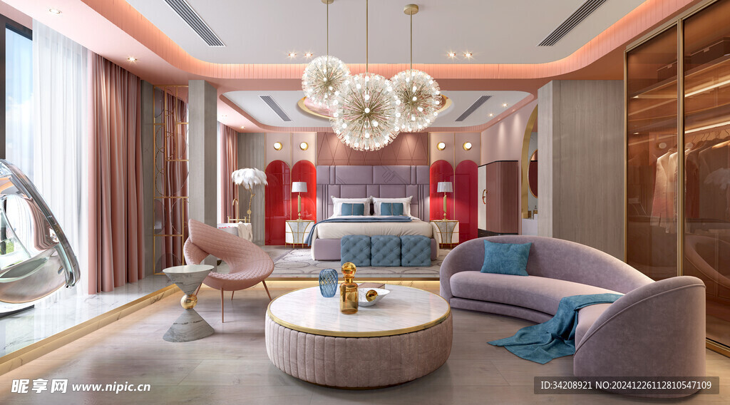 北美欧式卧室空间设计现代田园风