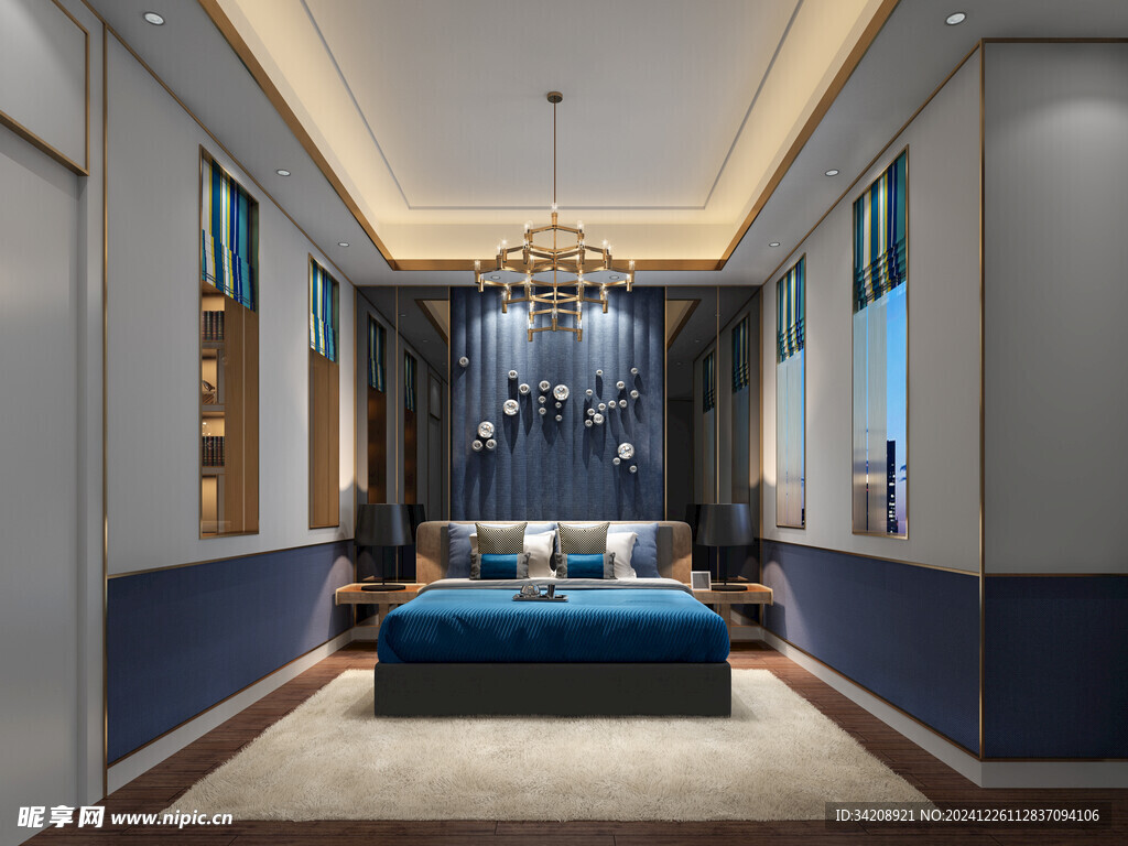 北美欧式卧室空间设计现代田园风