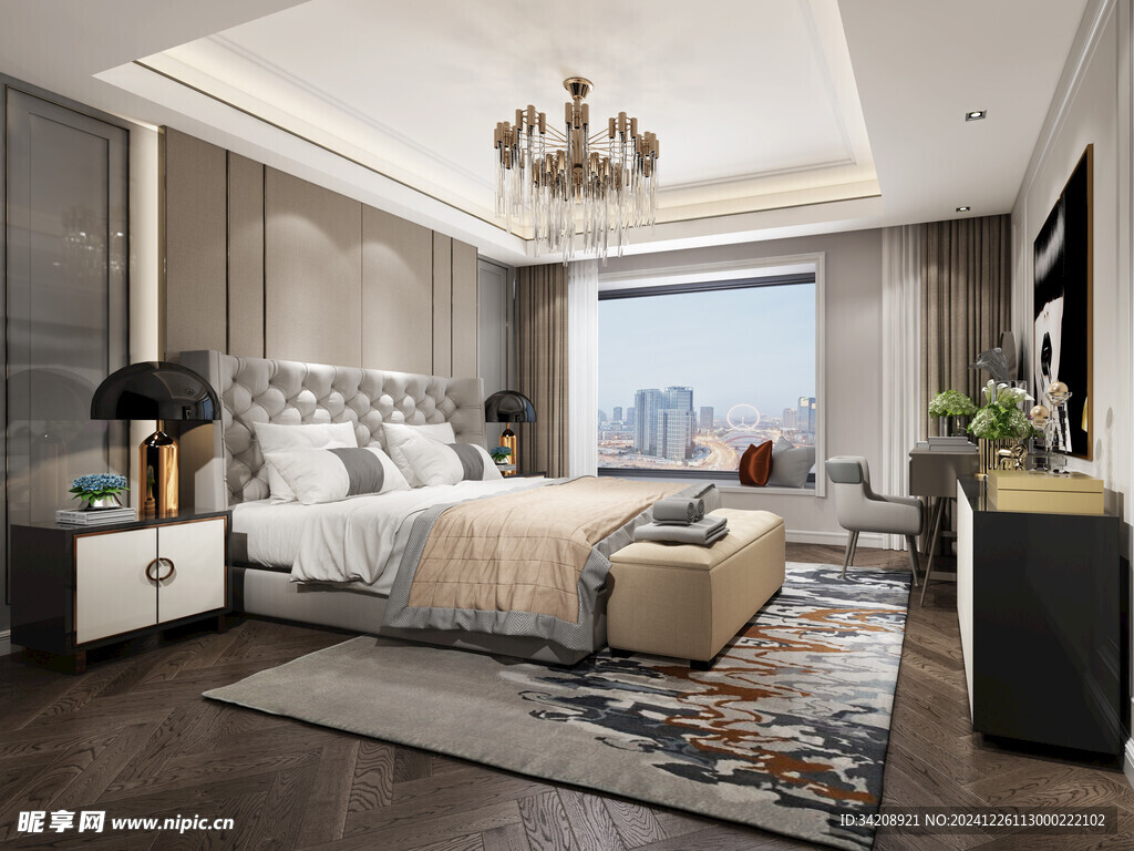 中式多功能书房北欧现代简约古风