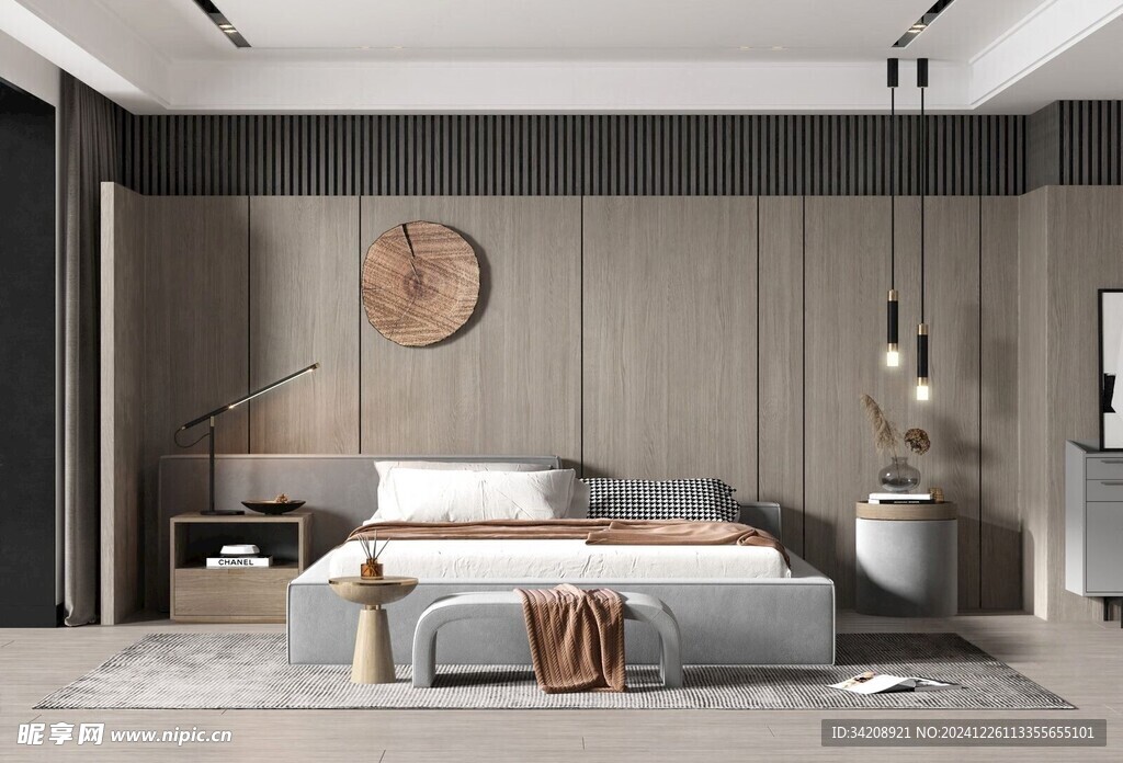 北欧式次卧室空间设计现代田园风