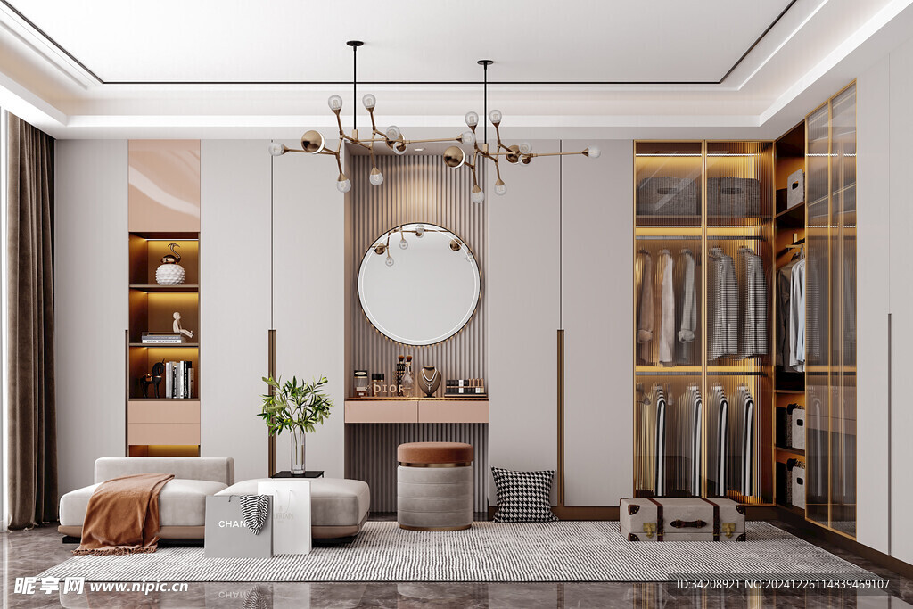 中式多功能书房北欧现代简约古风