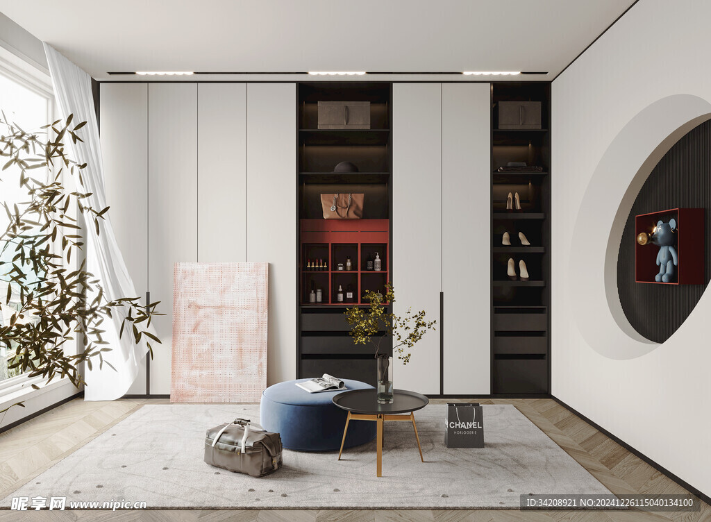 中式多功能书房北欧现代简约古风