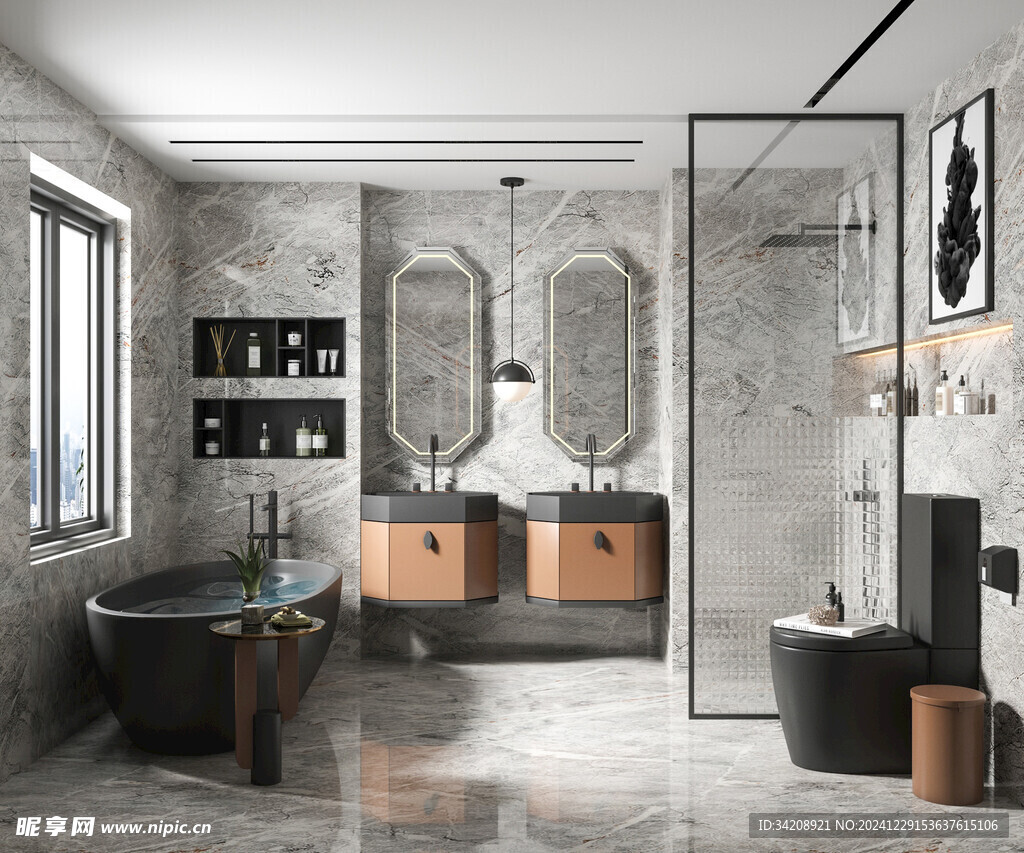 卫生间淋浴室厕所洗手间装修设计