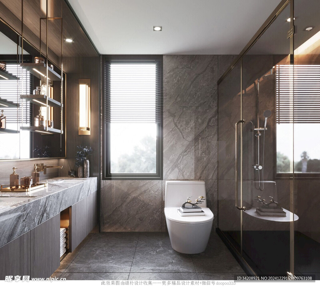 卫生间淋浴室厕所洗手间装修设计