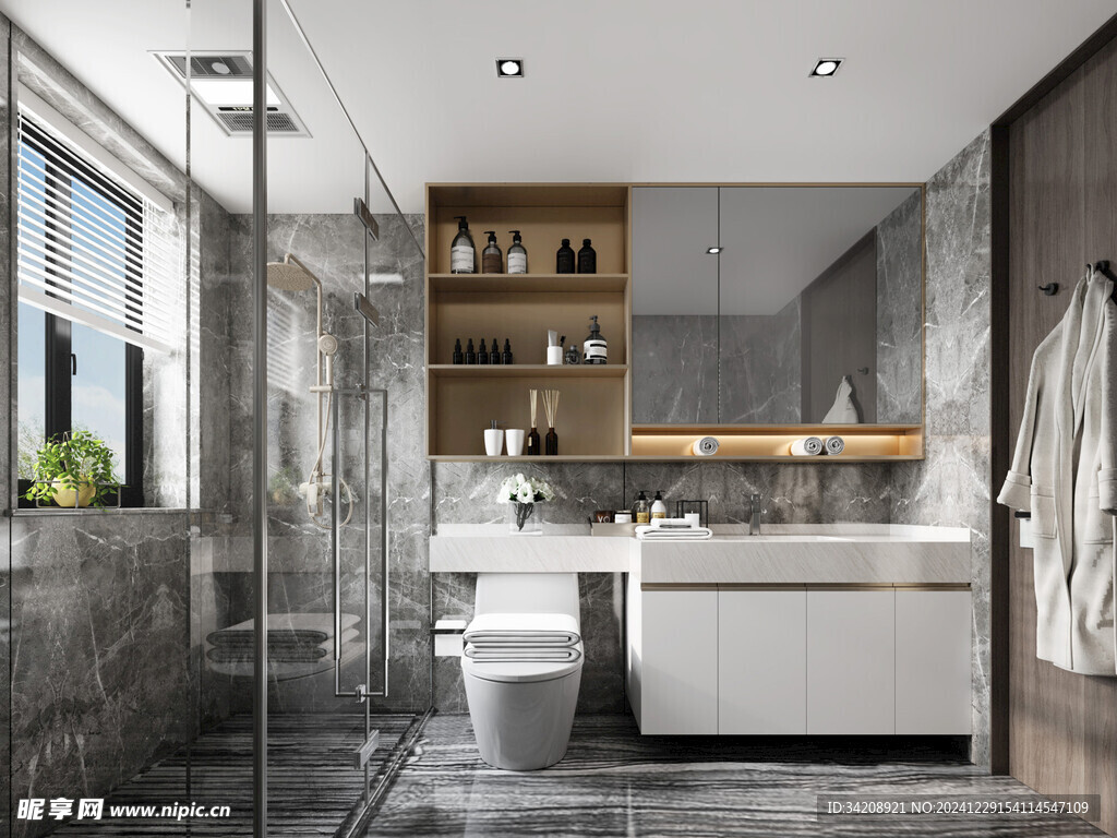 卫生间淋浴室厕所洗手间干湿分离