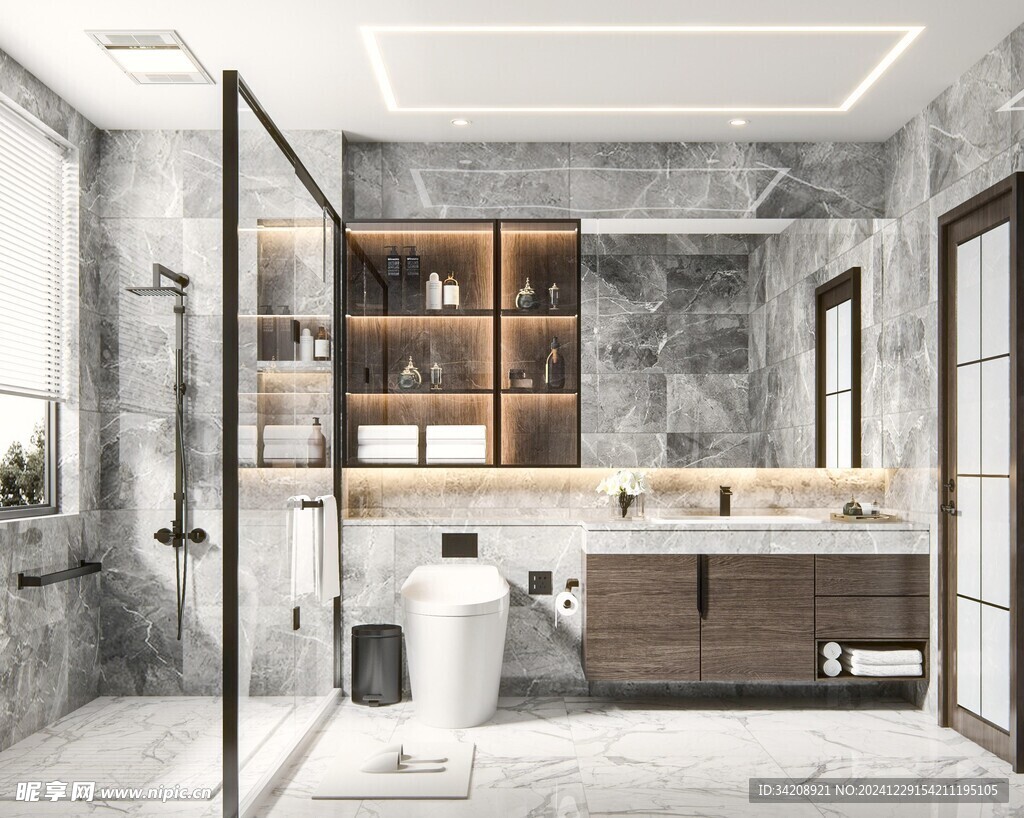 卫生间淋浴室厕所洗手间干湿分离