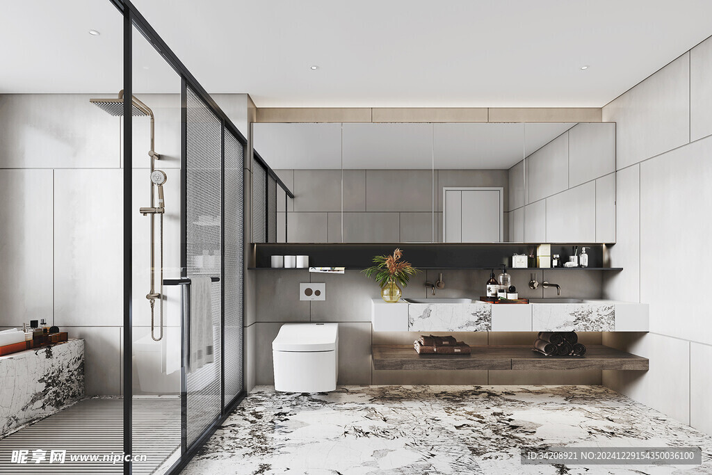 卫生间淋浴室厕所洗手间干湿分离