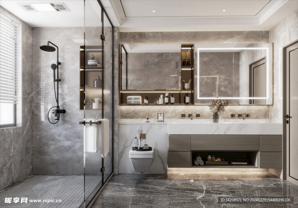 卫生间淋浴室厕所洗手间干湿分离