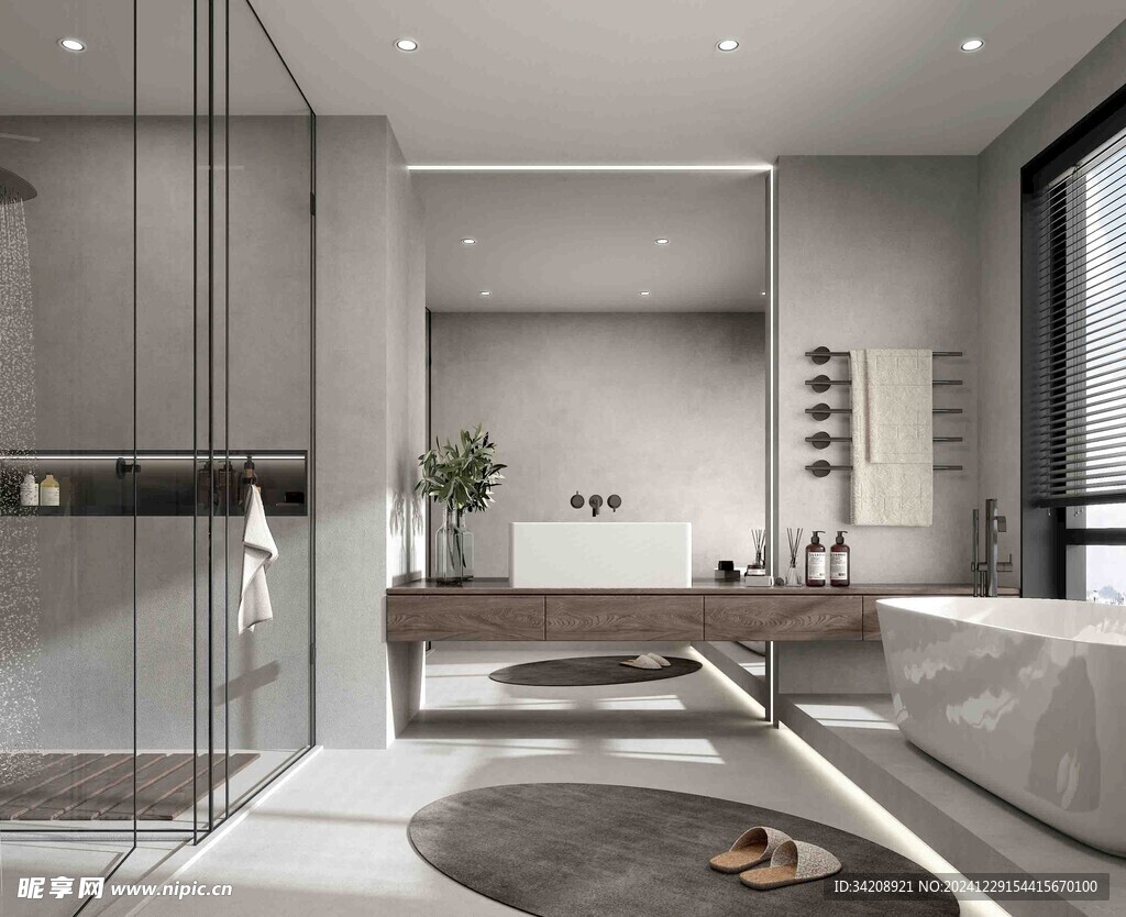 卫生间淋浴室厕所洗手间干湿分离