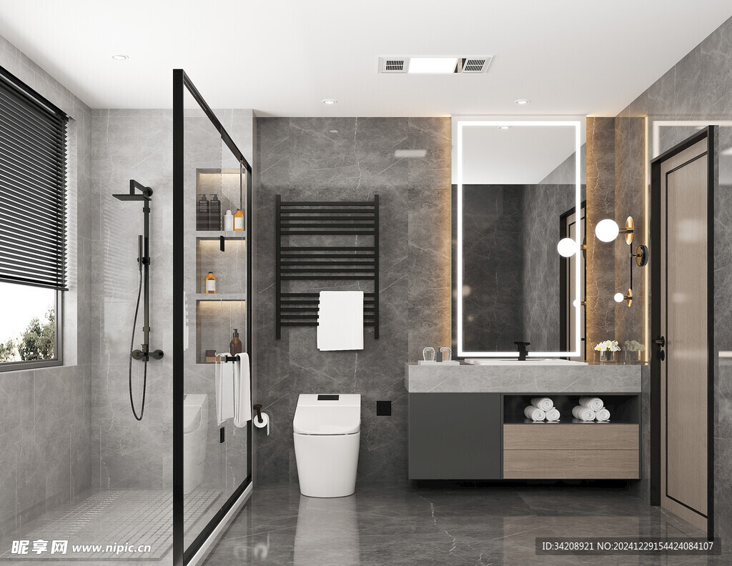 卫生间淋浴室厕所洗手间干湿分离