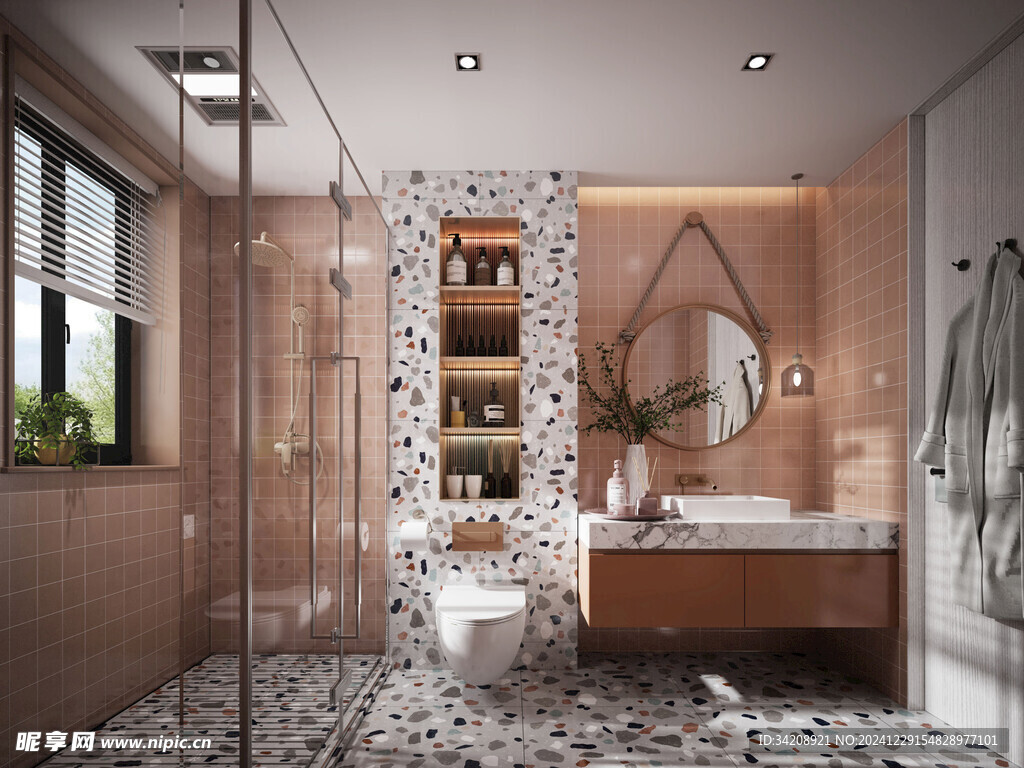 卫生间淋浴室厕所洗手间干湿分离