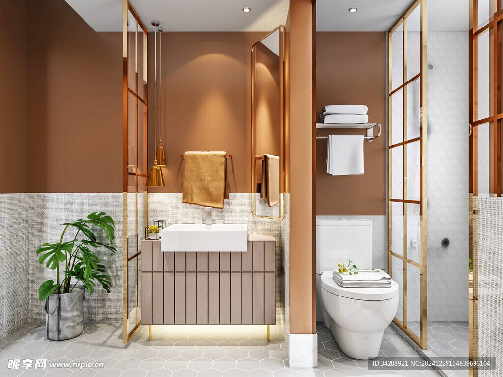 卫生间淋浴室厕所洗手间干湿分离