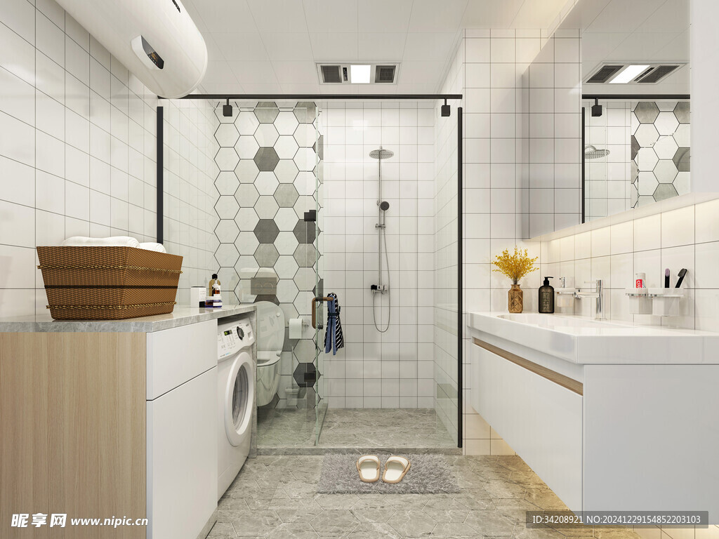 卫生间淋浴室厕所洗手间干湿分离