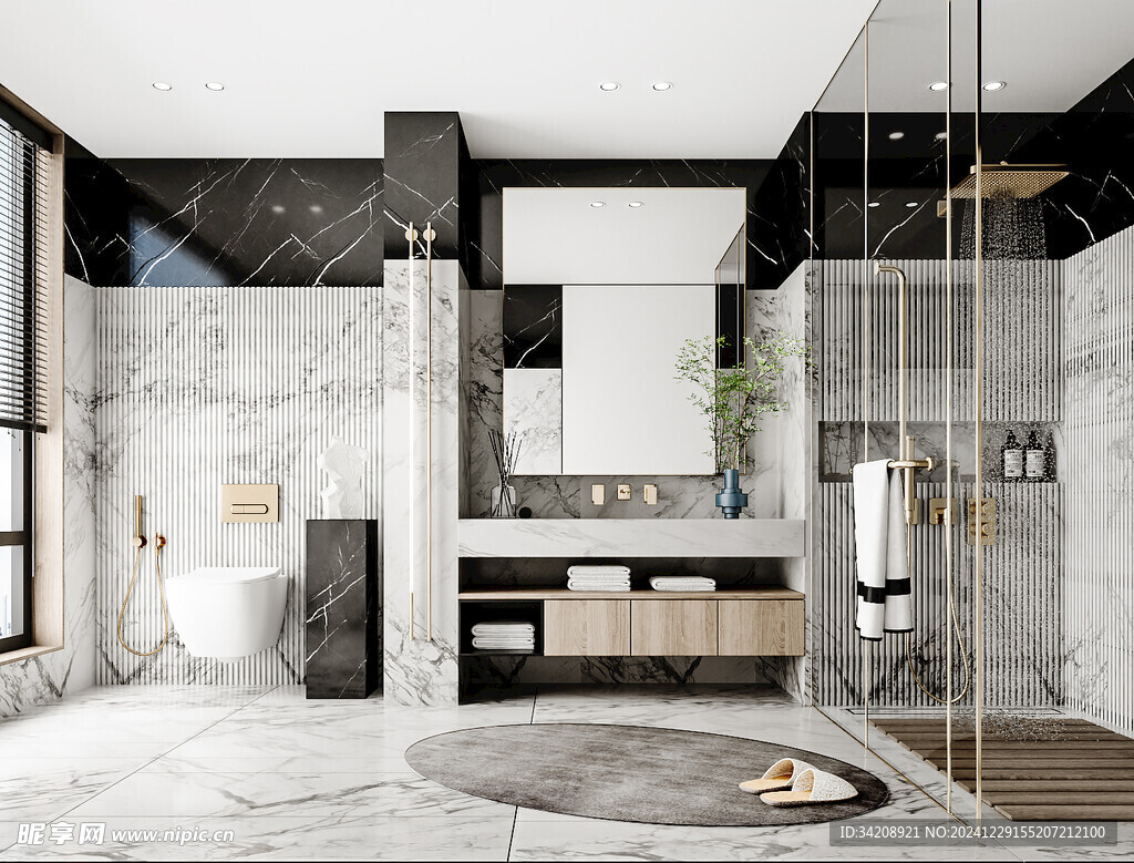 卫生间淋浴室厕所洗手间干湿分离