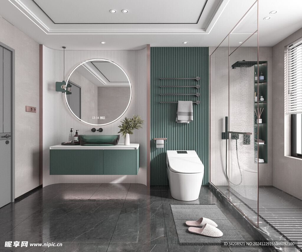 卫生间厕所洗手台盆卫浴家居装修