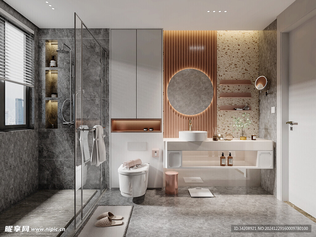 卫生间厕所洗手台盆卫浴家居装修