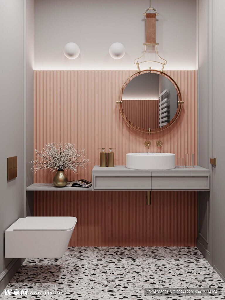 卫生间厕所洗手台盆卫浴家居装修