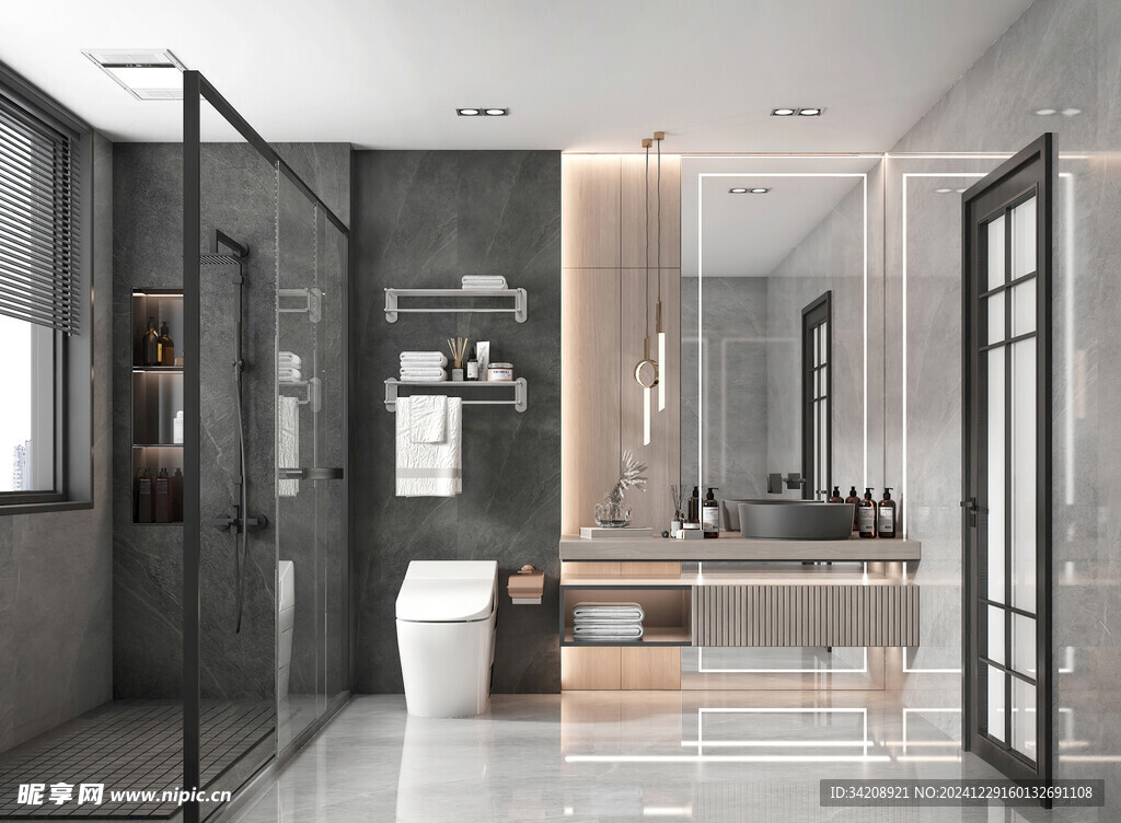 卫生间厕所洗手台盆卫浴家居装修