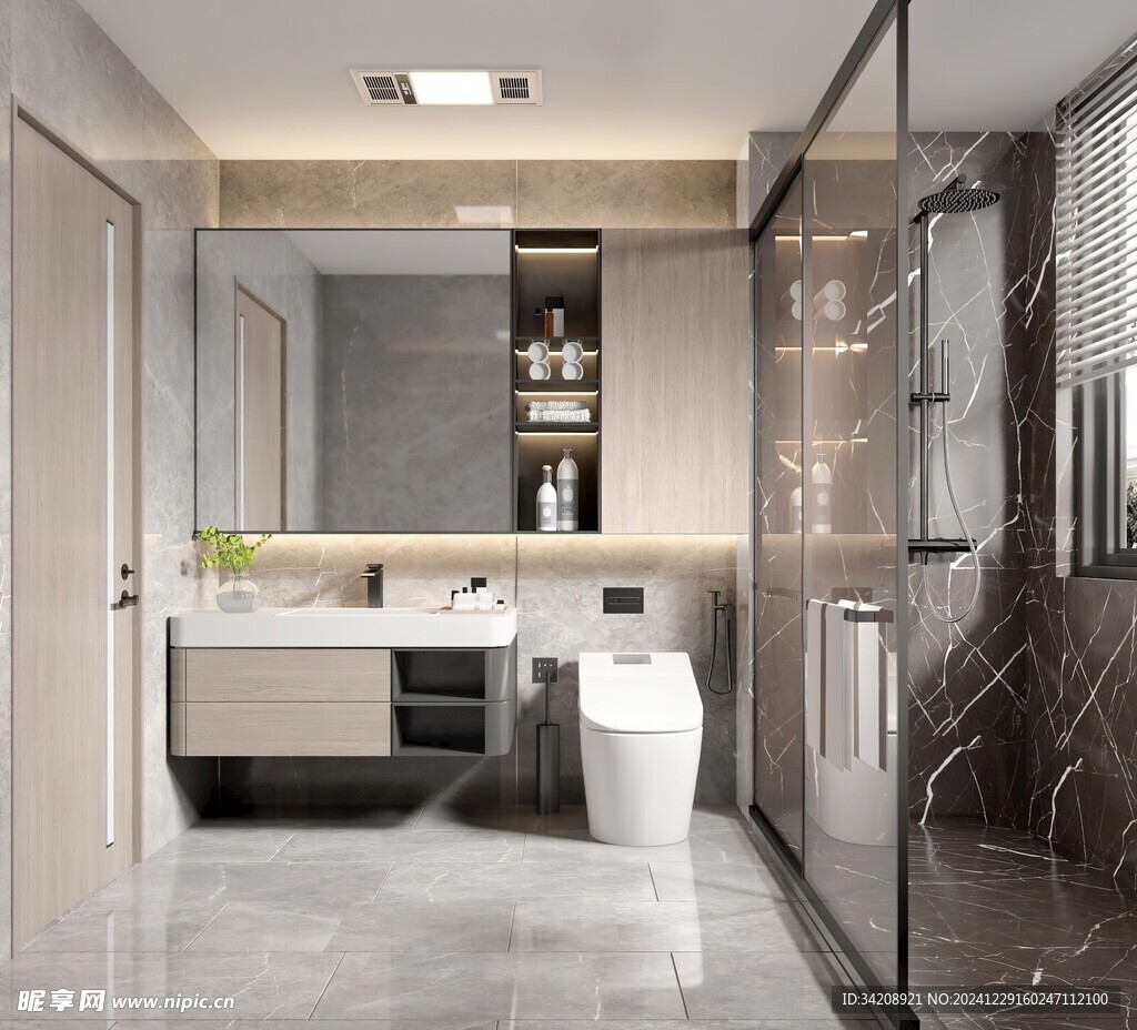 卫生间厕所洗手台盆卫浴家居装修