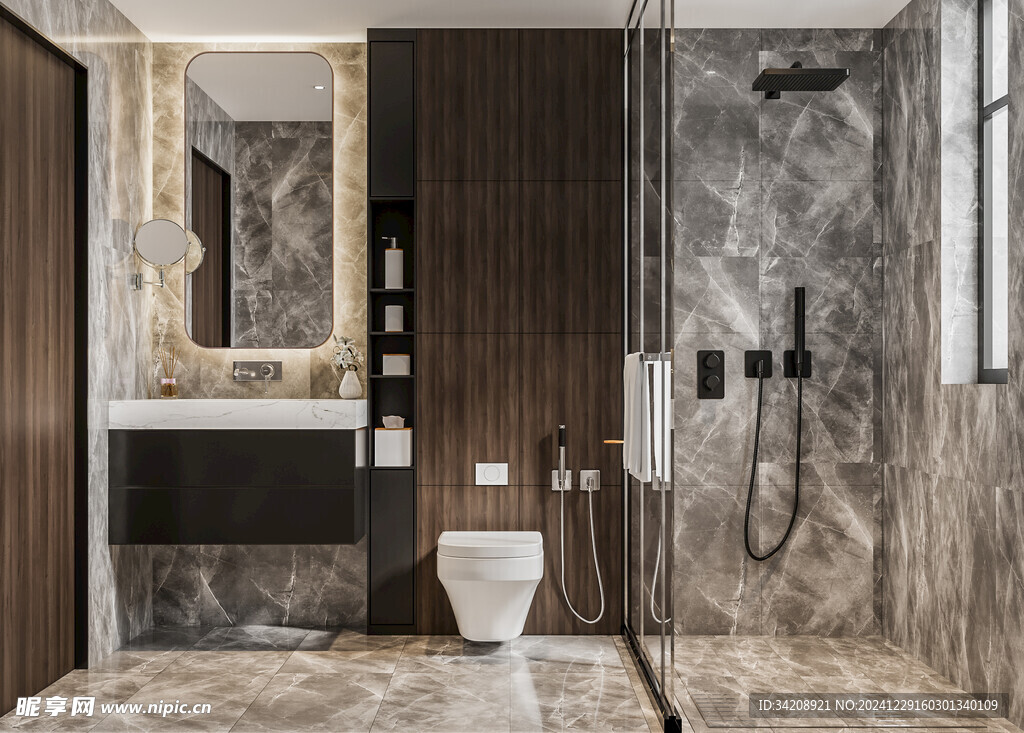 卫生间厕所洗手台盆卫浴家居装修